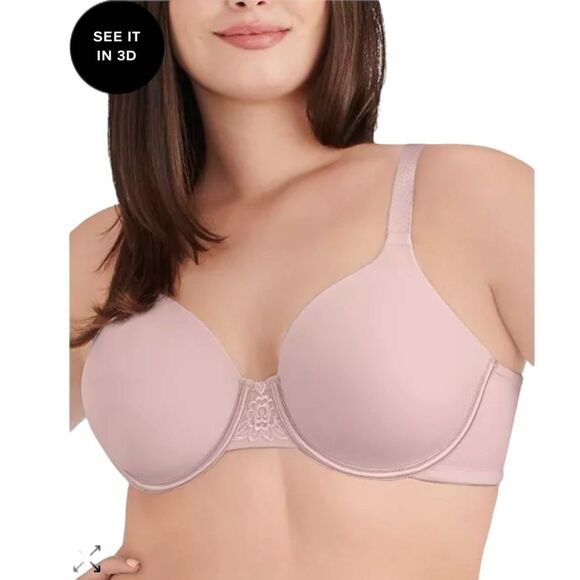 VANITY FAIR BRA WOMEN’S 40C  NUDE BACK SMOOTHING FULL FIGURE CONTOUR 763. - Picture 1 of 11